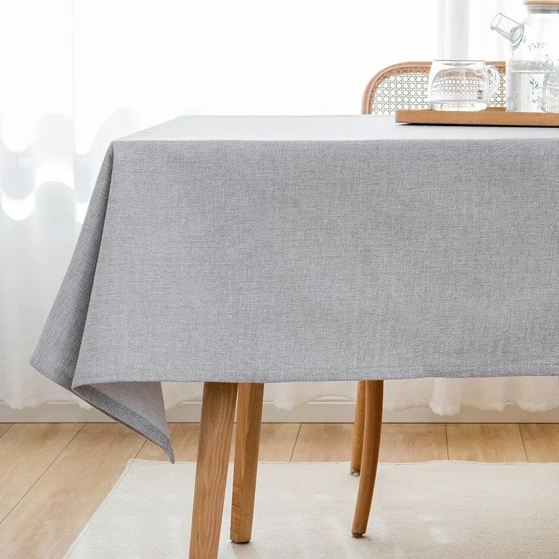Bluejw Linen Tablecloth - Wrinkle and Stain Resistant Washable Table Cloth for Kitchen Dining THigh Quality Nordic Coffee Table Cloth - Image 1